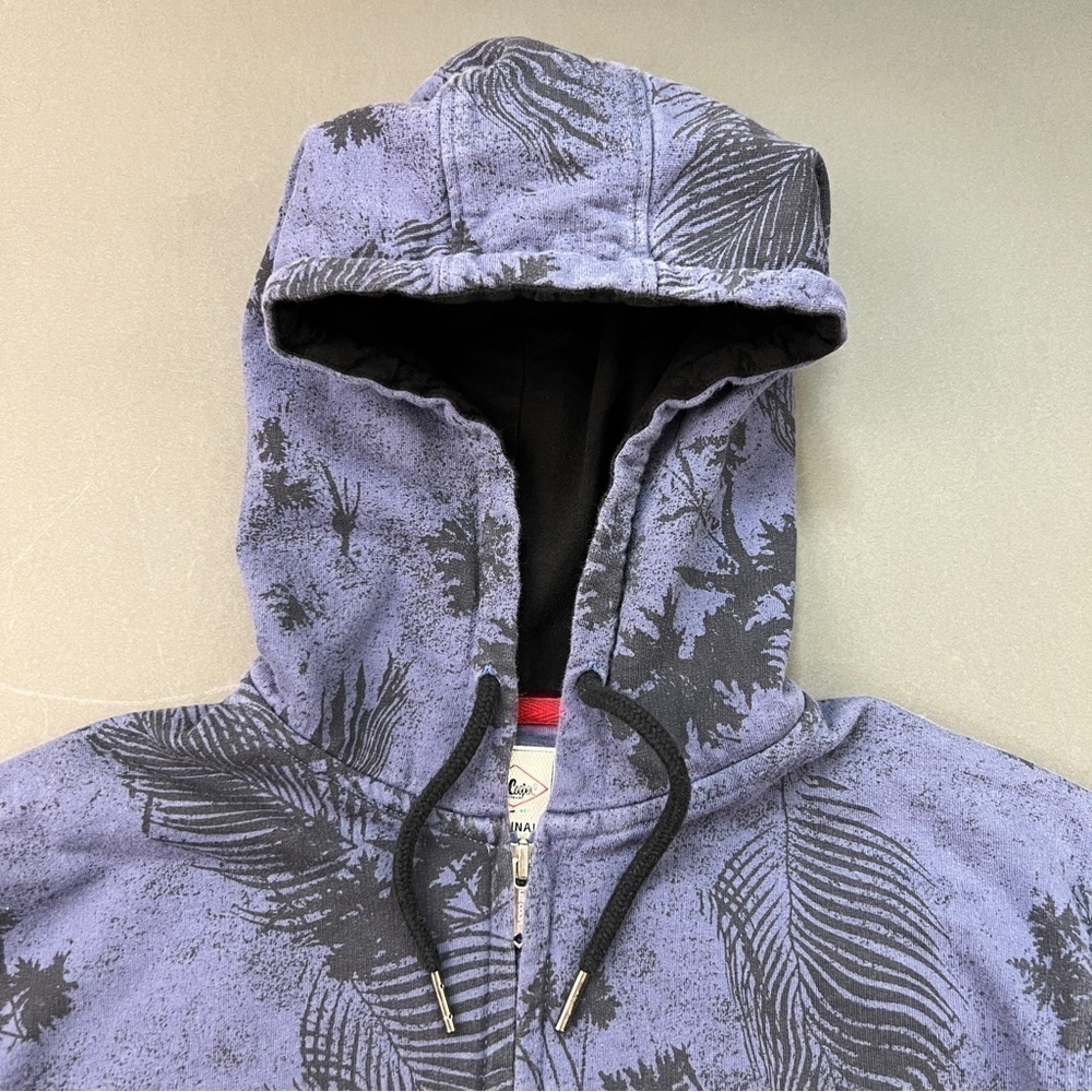 LEE COOPER ZIP UP FLORAL PRINT HOODIE - Picture 3 of 7